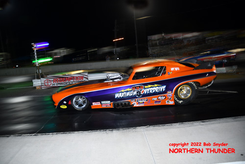 Smiley Cordero - 'Maximum Overdrive' (near lane) 
vs Mike Buchanan - 'Hombre' (far lane)